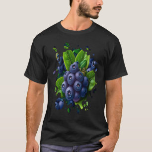 Blaubeeren Obst  Gartenarbeit Gemüse Männer Frauen T-Shirt