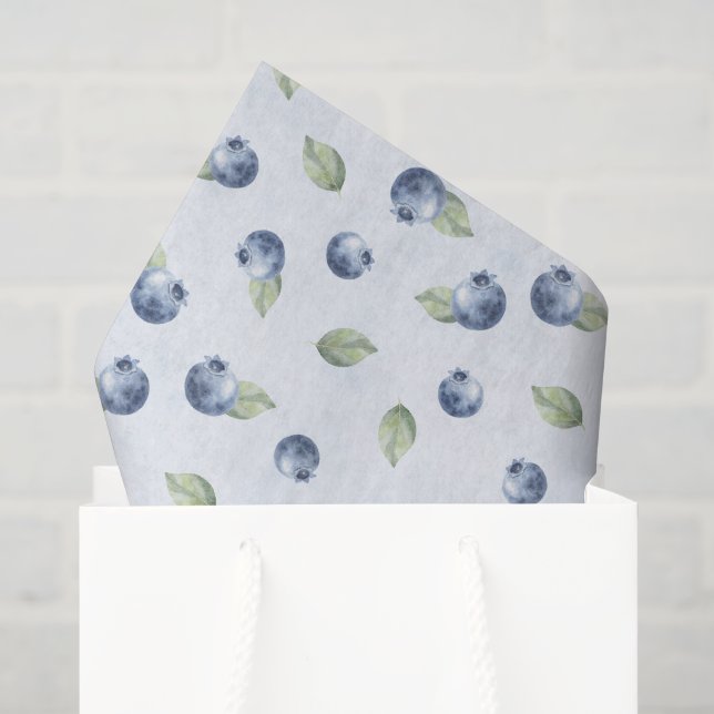 Blaubeeren Obst Geburtstag Seidenpapier (Geschenktüte)
