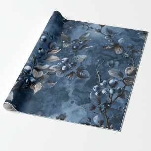 Blaubeeren Obst Vintage-Inspiration Geschenkpapier