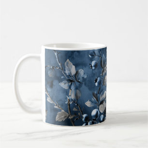 Blaubeeren Obst Vintage-Inspiriert Kaffeetasse