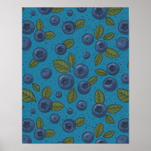 Blaubeeren Poster