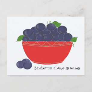 Blaubeeren Postkarte