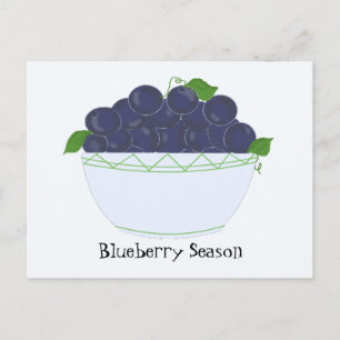 Blaubeeren Postkarte
