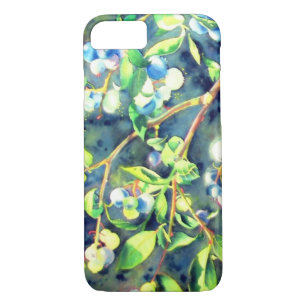 Blaubeeren, romantische Früchte Aquarellmalerei Case-Mate iPhone Hülle