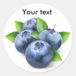 Blaubeeren Runder Aufkleber