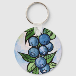 Blaubeeren Schlüsselanhänger
