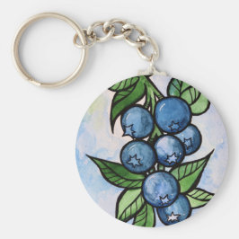 Blaubeeren Schlüsselanhänger