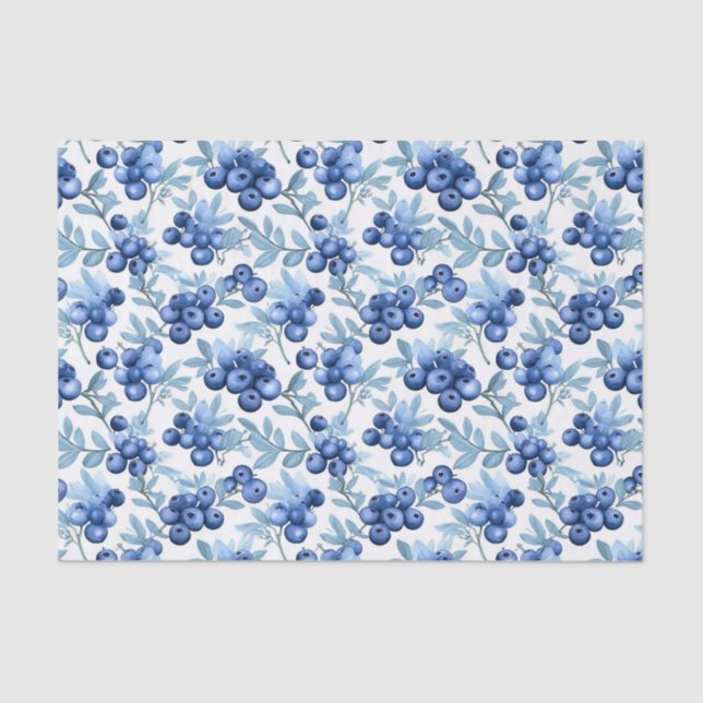 Blaubeeren Seidenpapier (Vorderseite)