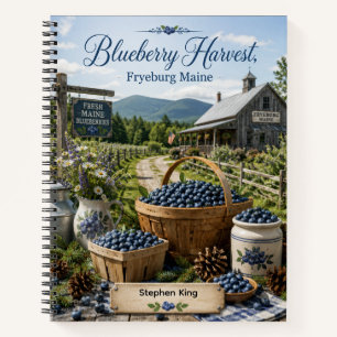 Blaubeerenernte Fryeburg Maine Personalisiert Notizbuch