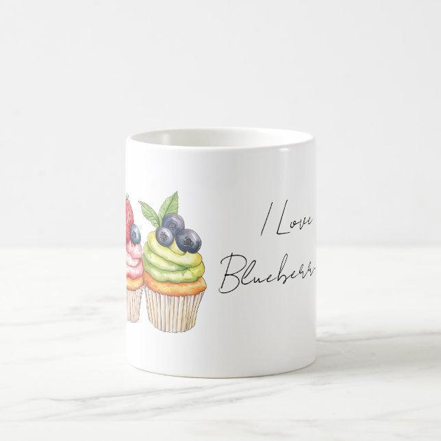 Blaubeerenliebhaber Kaffeetasse (Mittel)
