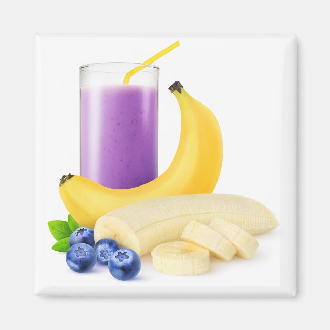 Blaubeerensmoothie Magnet (Vorne)