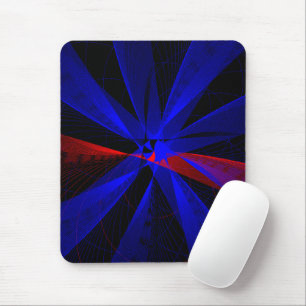 Blaubeerfarbene abstrakte geometrische Mauspad