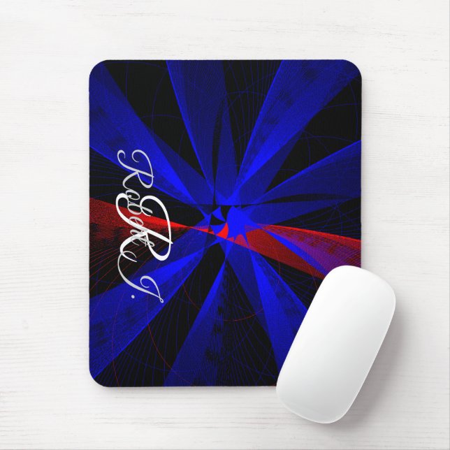 Blaubeerfarbene abstrakte geometrische Mauspad (Mit Mouse)