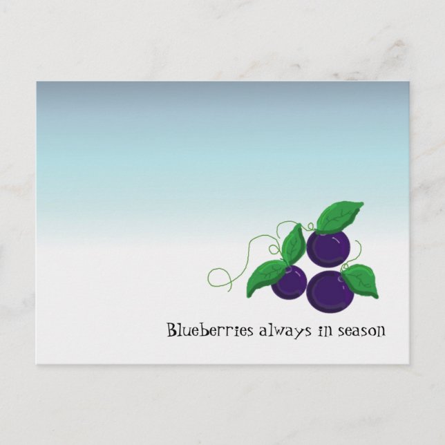 Blaubeerfrucht Postkarte (Vorderseite)