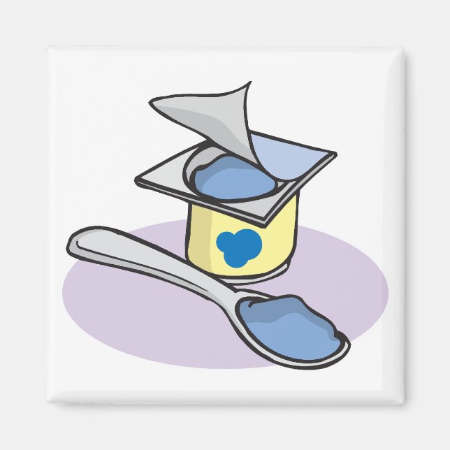 Blaubeerjoghurt Magnet (Vorne)