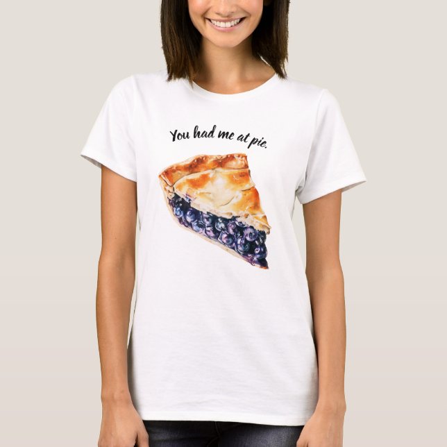 Blaubeerkuchen T-Shirt (Vorderseite)