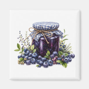 Blaubeermarmelade Magnet  