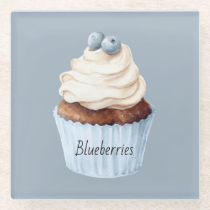 Blaubeermuffin Glasuntersetzer