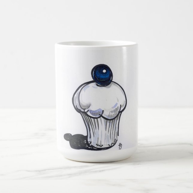 Blaubeermuffin-Tasse Kaffeetasse (Mittel)