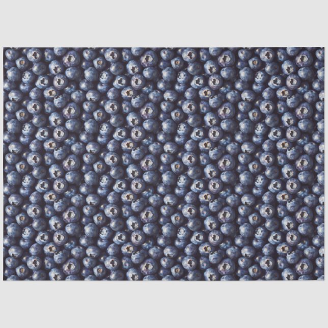 Blaubeermuster-Dekupage Seidenpapier (Vorderseite)