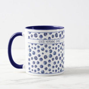 Blaubeermuster Tasse