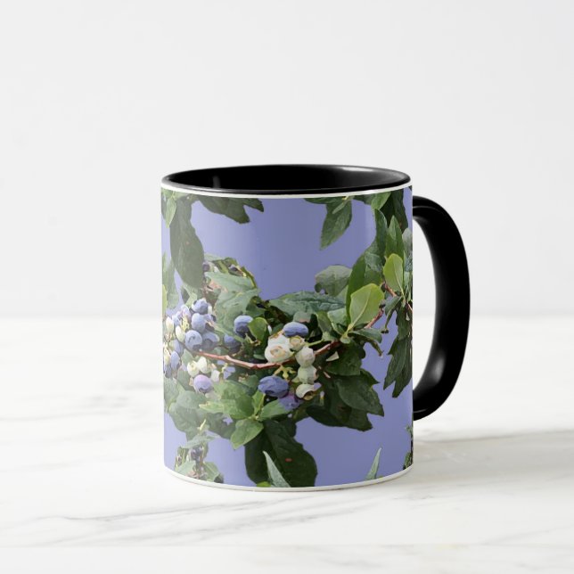 Blaubeerreben-Rustikales-Landhaus-Coffee Tasse (VorderseiteRechts)