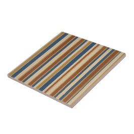 Blaubeige Gold- und Bronzestreifen Fliese