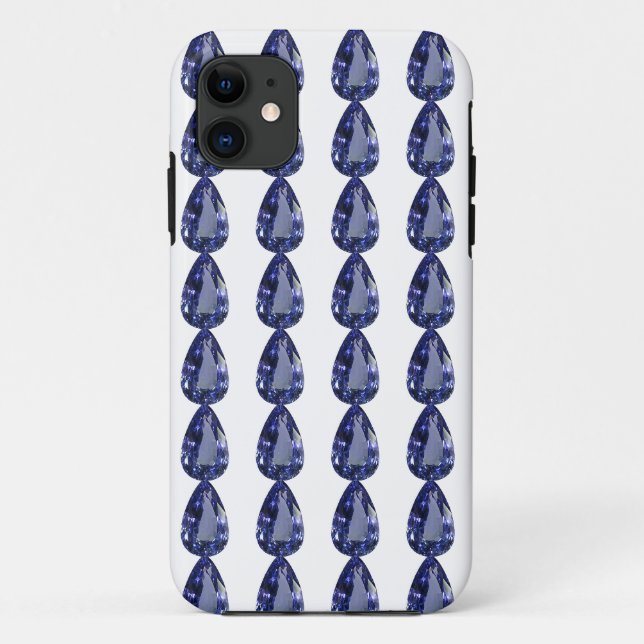 Blaubirnenmuster Case-Mate iPhone Hülle (Rückseite)