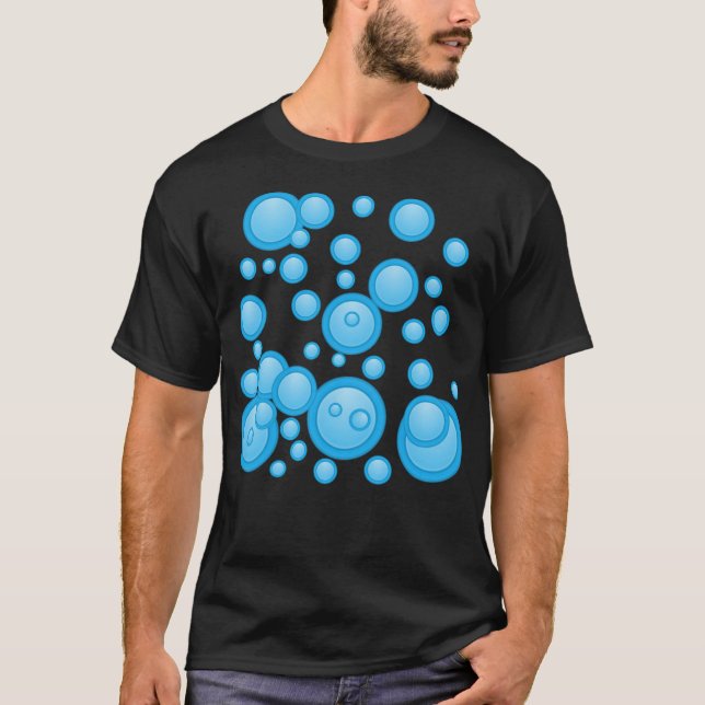 Blaubläschen zeigen Springen T-Shirt (Vorderseite)