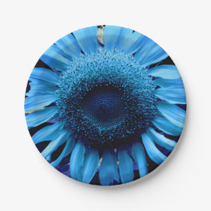 Blaublume Pappteller