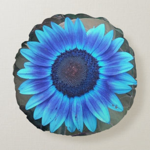 Blaublume Rundes Kissen