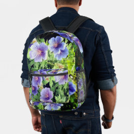 Blaublumen Bedruckter Rucksack