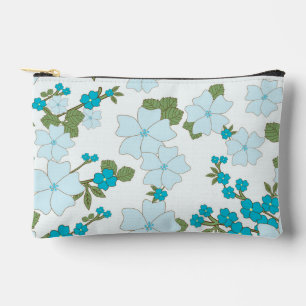 Blaublumen, Blumenmuster, Muster der Blume Zubehörtasche