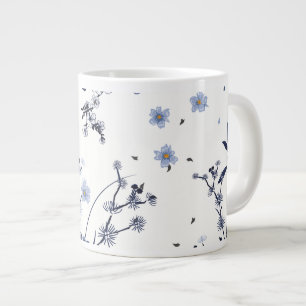 Blaublumen Jumbo-Tasse
