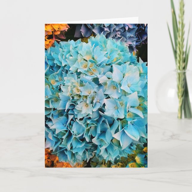 Blaublumen Karte (Vorderseite)