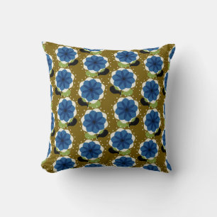 Blaublumen Kissen