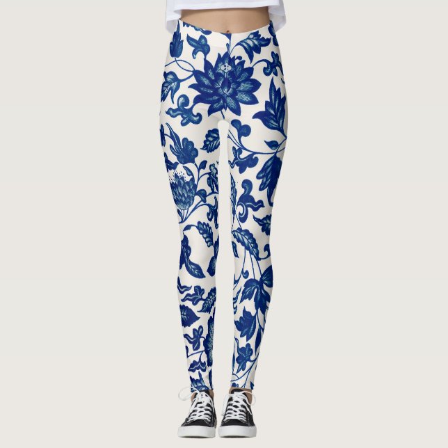 Blaublumen Leggings (Vorderseite)
