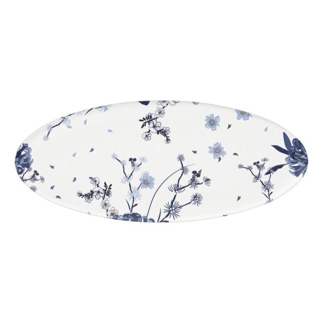 Blaublumen Namenschild (Vorderseite)