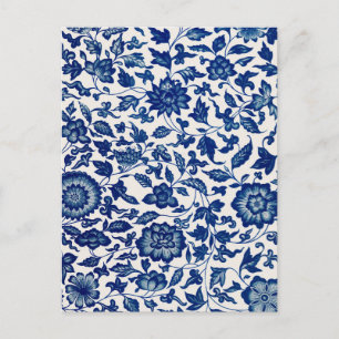 Blaublumen Postkarte