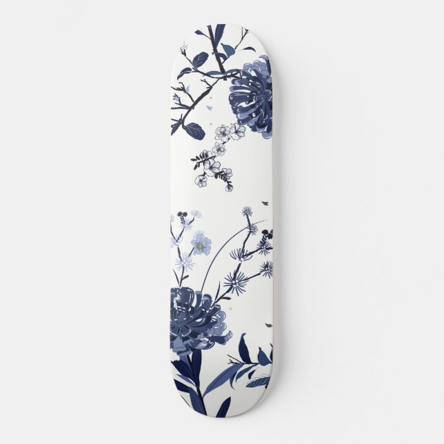 Blaublumen Skateboard (Vorderseite)