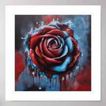 Blaublut-Moon-Rose-Poster