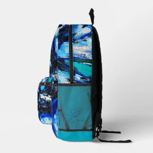 Blaublüte Bedruckter Rucksack