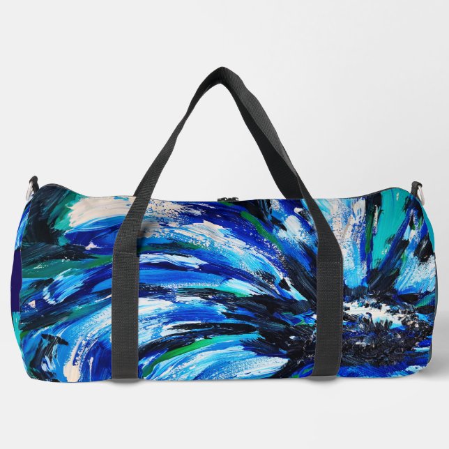 Blaublüte Duffle Bag (Vorderseite)