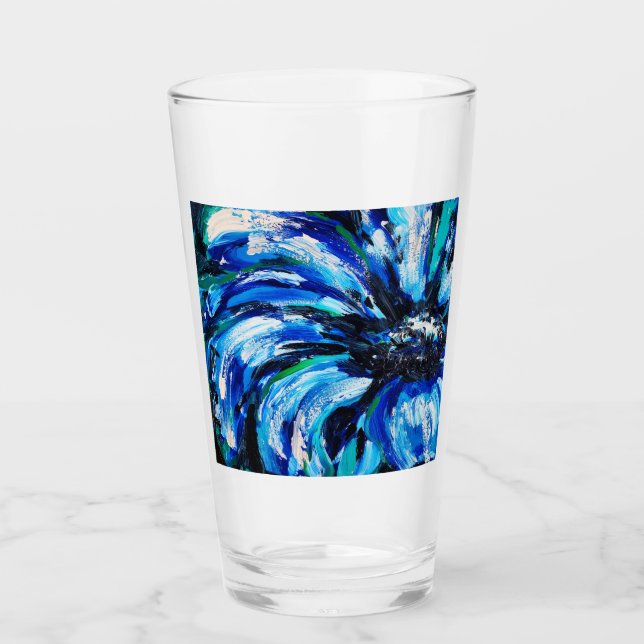 Blaublüte Glas (Vorderseite)
