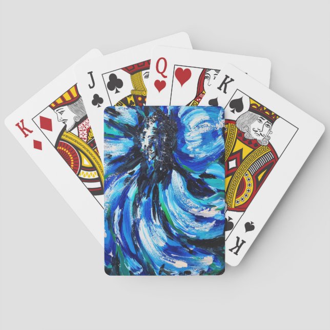 Blaublüte Spielkarten (Rückseite)