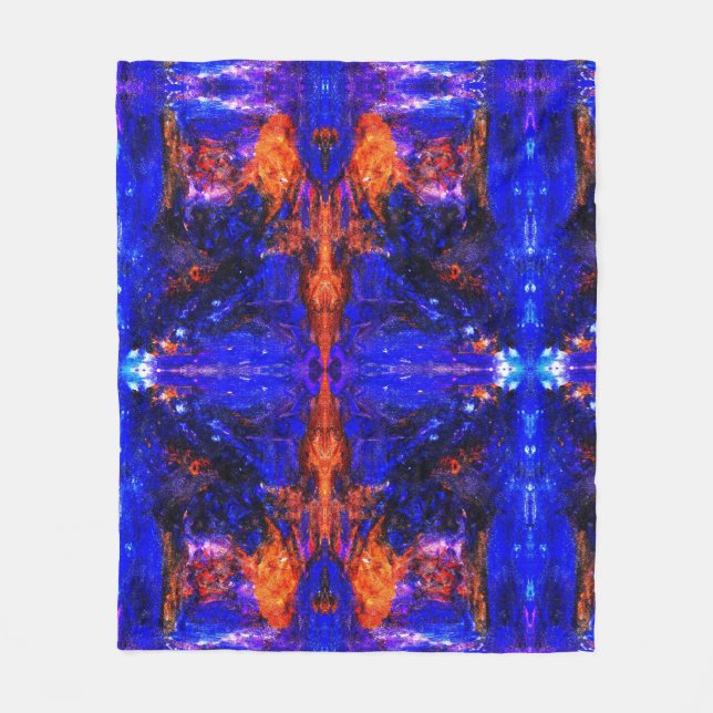 Blaubrasse Fleecedecke (Vorderseite)