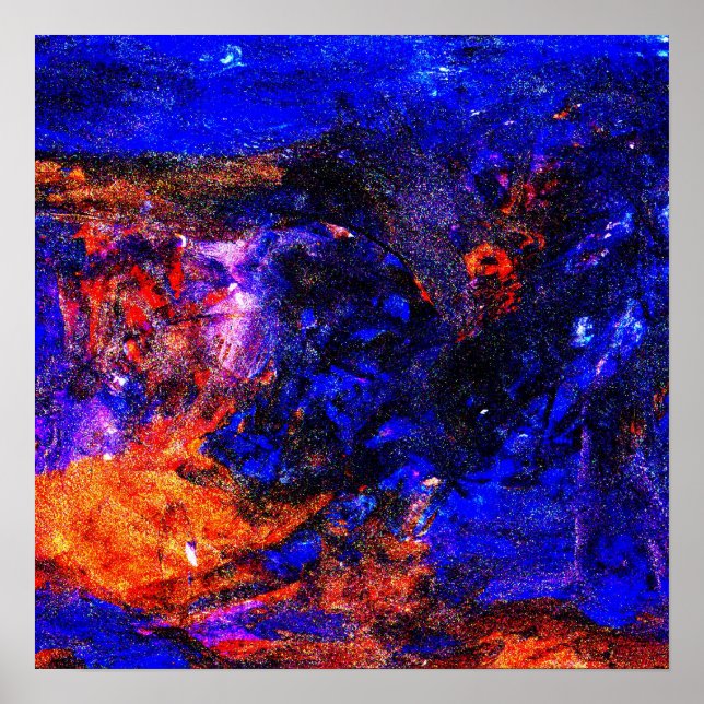 Blaubrasse Poster (Vorne)