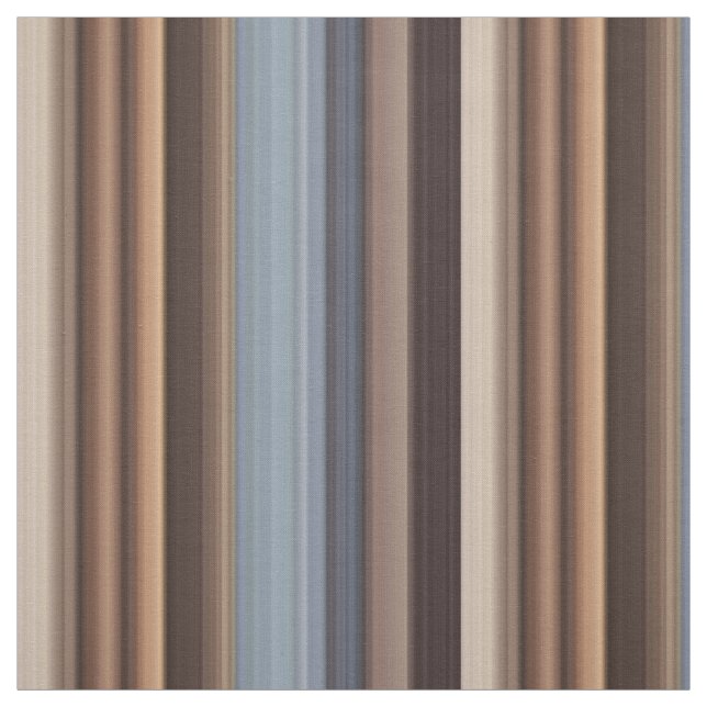 Blaubraune breite Streifen Modernes Muster Stoff (Muster)