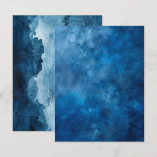 Blaudruckpapier mit Druckfarbe Einladung