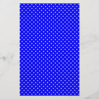 Blaudunkle und weiße Polka-Punkte